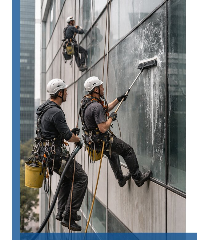 Профессиональная высотная мойка фасадов зданий в Городце