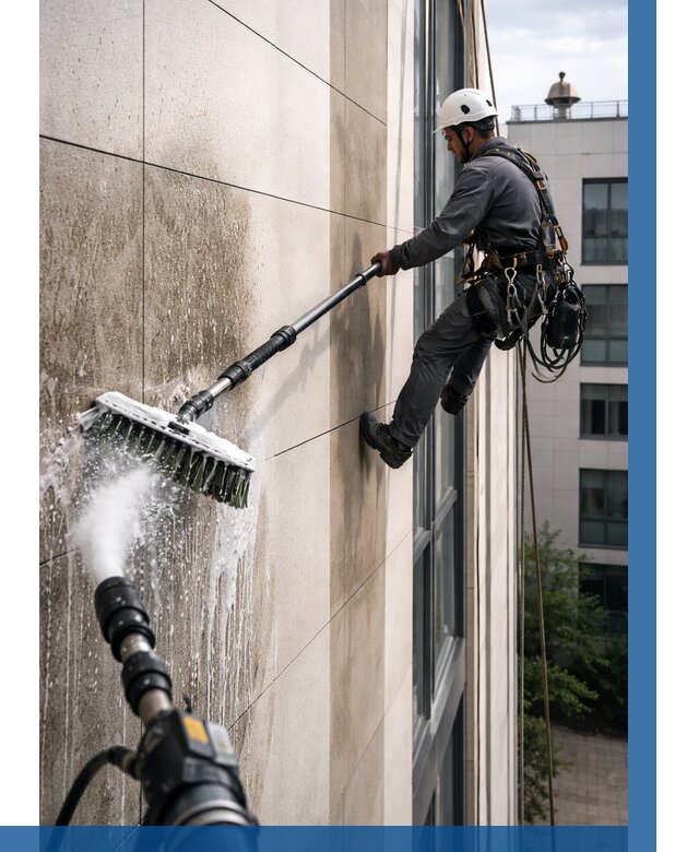 Мойка фасада из керамогранита в Городце от 304 р. | ВЫСОТНИК-Грд