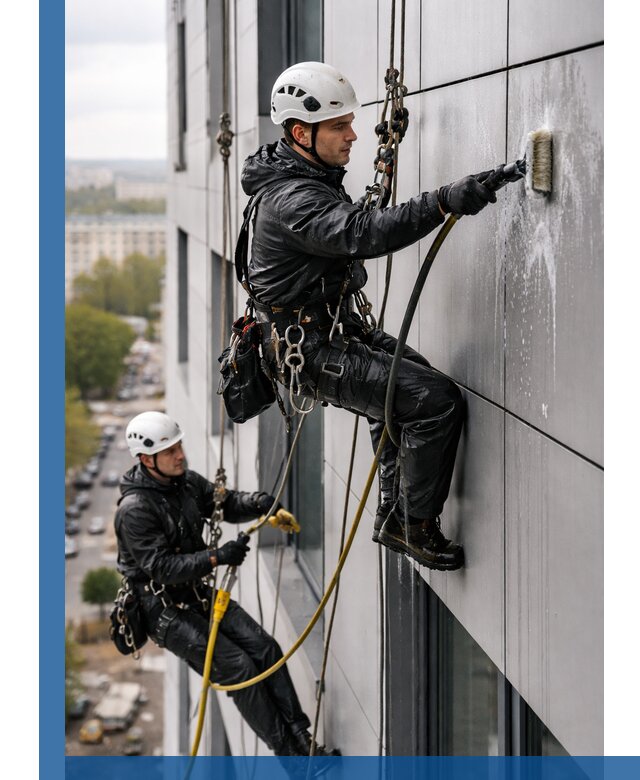 Профессиональная мойка фасада из композита в Городце