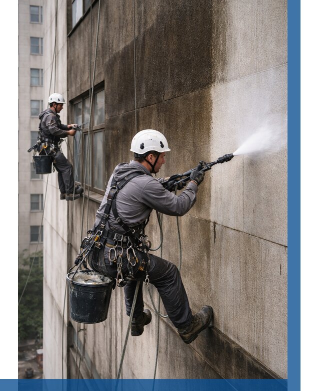 Очистка фасада от копоти в Городце от 253 р. | ВЫСОТНИК-Грд