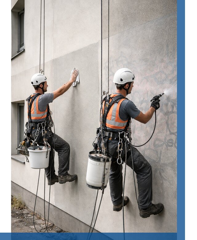 Антиграффити покрытие фасада в Городце от 607 р. | ВЫСОТНИК-Грд