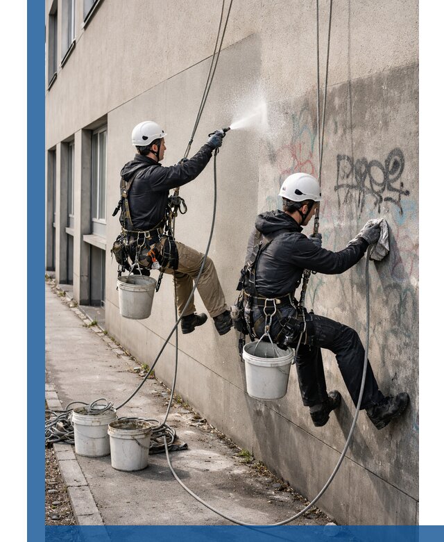 Антиграффити покрытие фасада с защитой от надписей в Городце