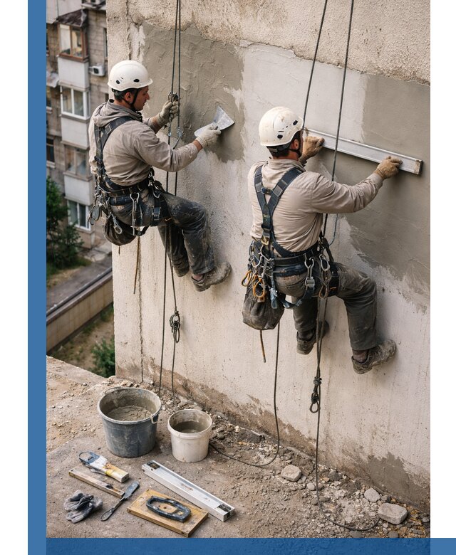 Комплексный ремонт штукатурного фасада с гарантией в Городце