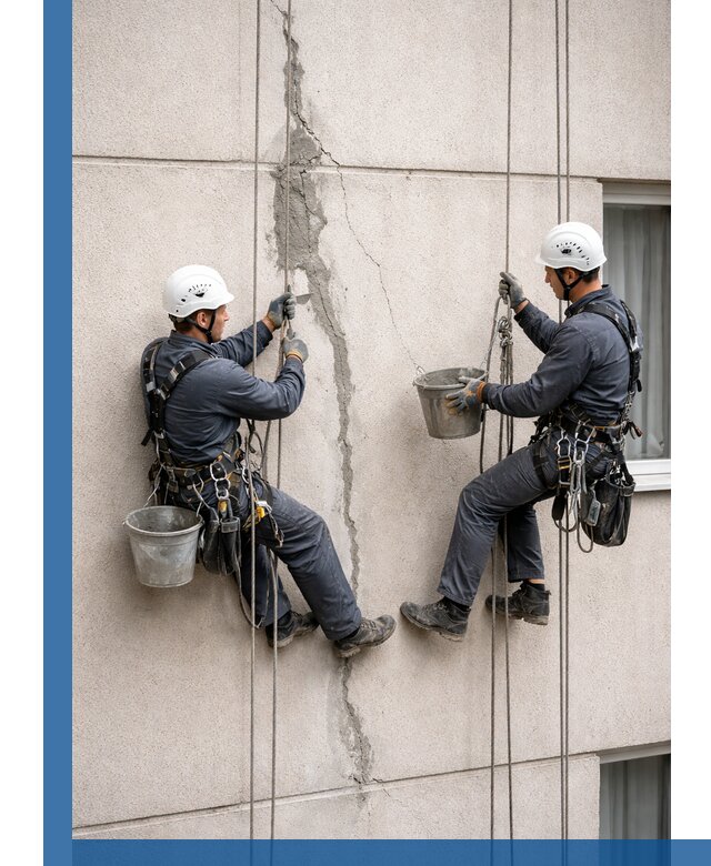 Заделка трещин на фасаде в Городце с гарантийным ремонтом