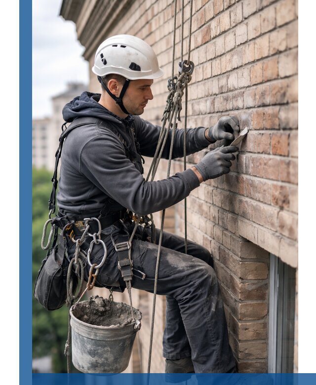 Качественный ремонт кирпичной кладки фасада в Городце с гарантией