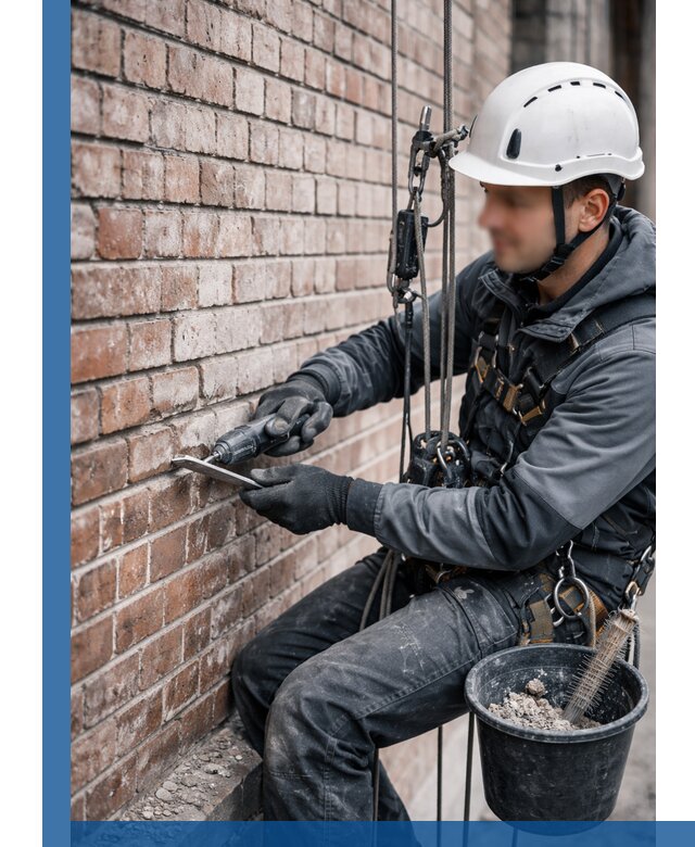 Расшивка кирпичных швов фасадов и стен, ремонт в Городце