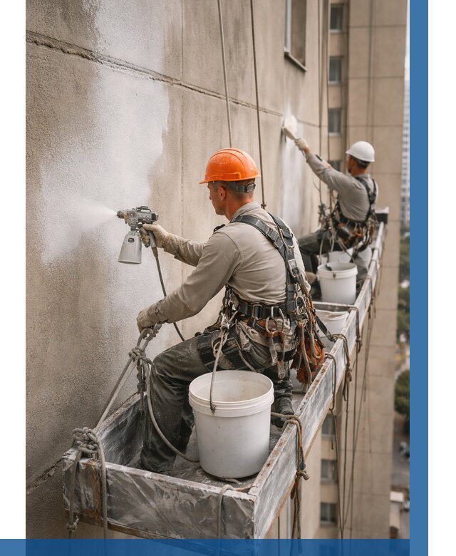 Грунтовка фасада на высоте в Городце от 121 р. | ВЫСОТНИК-Грд