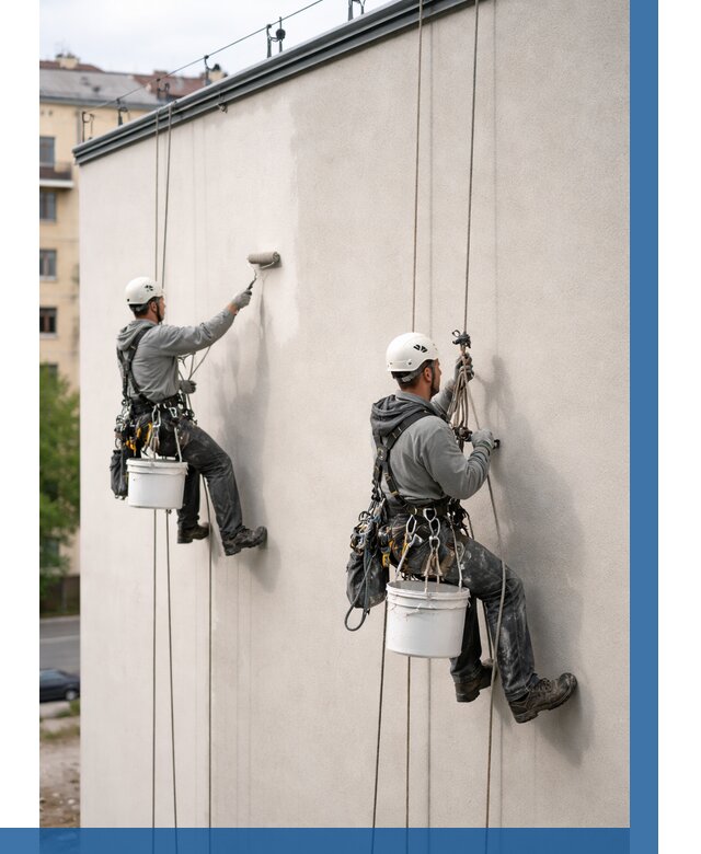 Покраска оштукатуренного фасада в Городце от 324 р. | ВЫСОТНИК-Грд