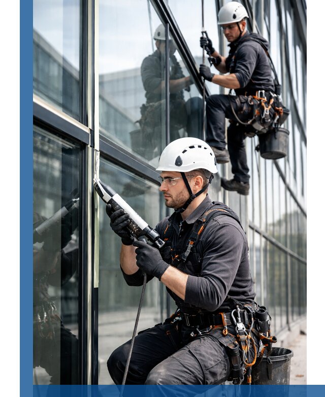 Герметизация витражных швов в Городце для зданий и фасадов