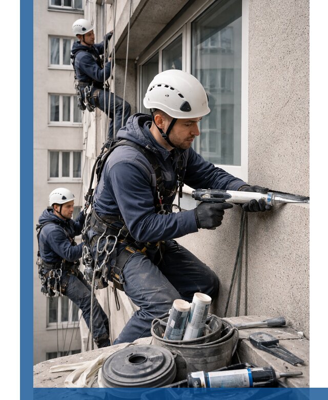 Герметизация швов лоджии в Городце профессионально и надежно