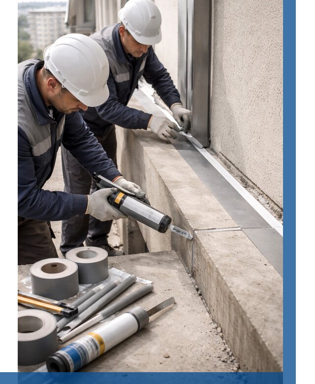 Герметизация примыкания балкона в Городце от 4555 р. | ВЫСОТНИК-Грд