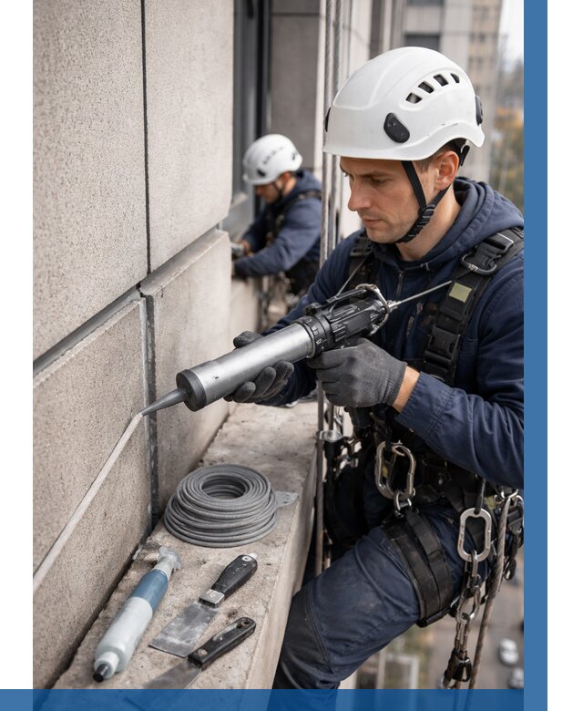 Герметизация деформационных швов фасада в Городце от 709 | ВЫСОТНИК-Грд