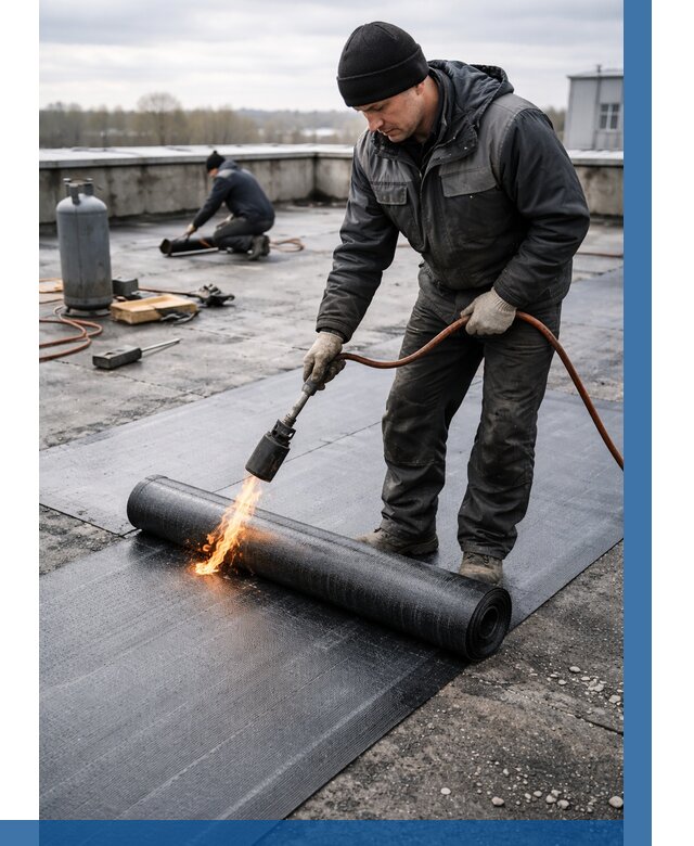 Ремонт наплавляемой кровли в Городце от 709 р. | ВЫСОТНИК-Грд