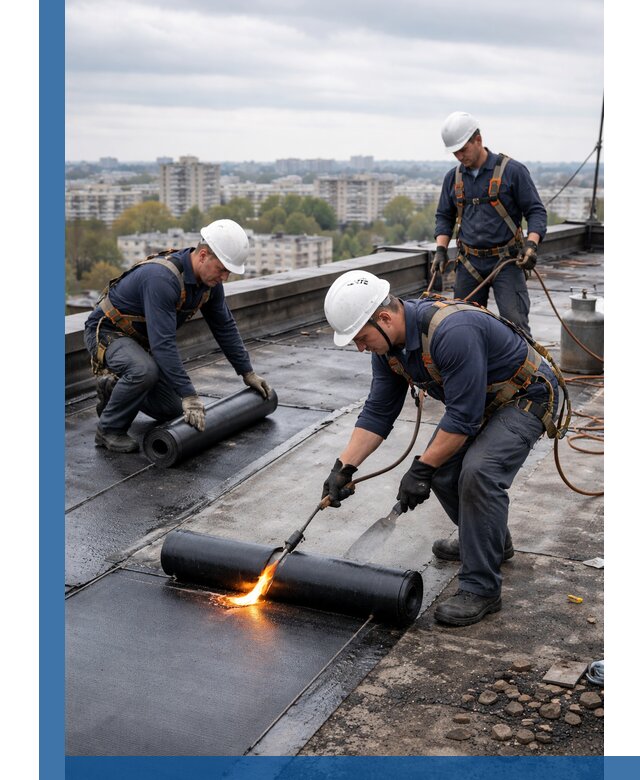 Ремонт наплавляемой кровли в Городце качественно и надежно