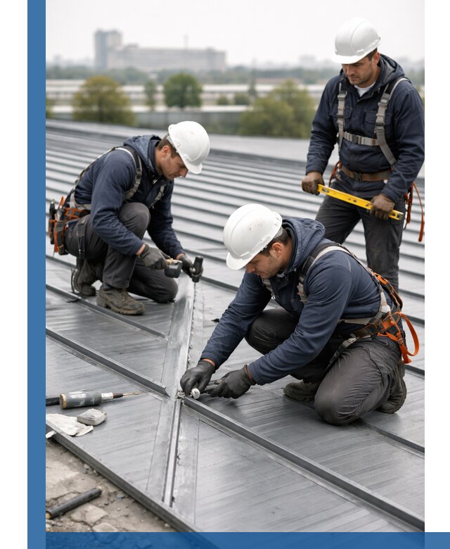 Ремонт фальцевой кровли в Городце срочно и качественно