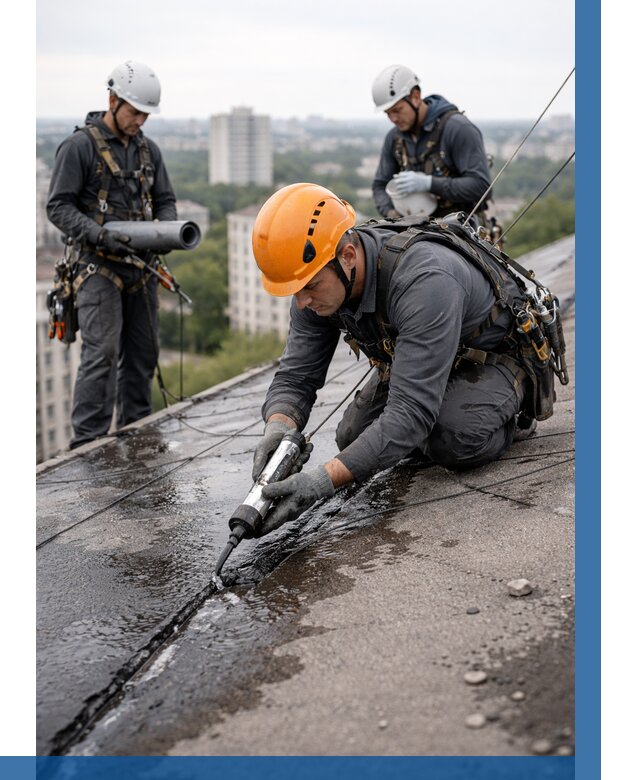 Устранение протечек кровли в Городце от 12148 р. | ВЫСОТНИК-Грд
