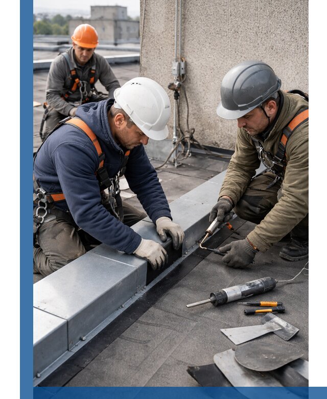 Ремонт кровельных примыканий в Городце профессионально