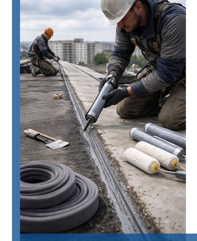 Герметизация швов кровли в Городце с гарантией герметичности