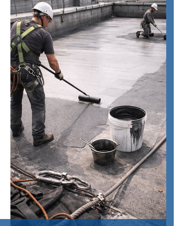 Гидроизоляция кровли жидкой резиной в Городце от 506 р. | ВЫСОТНИК-Грд