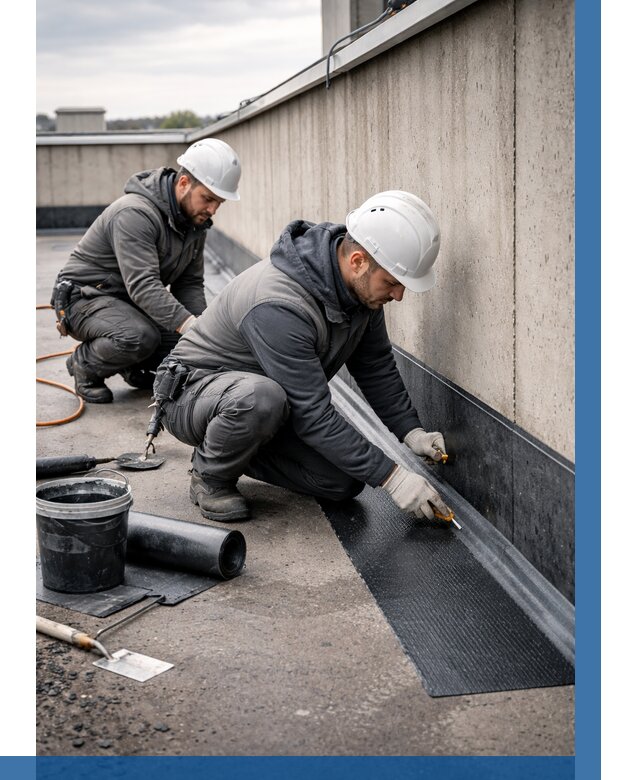 Гидроизоляция примыканий на кровле в Городце от 911 р. | ВЫСОТНИК-Грд