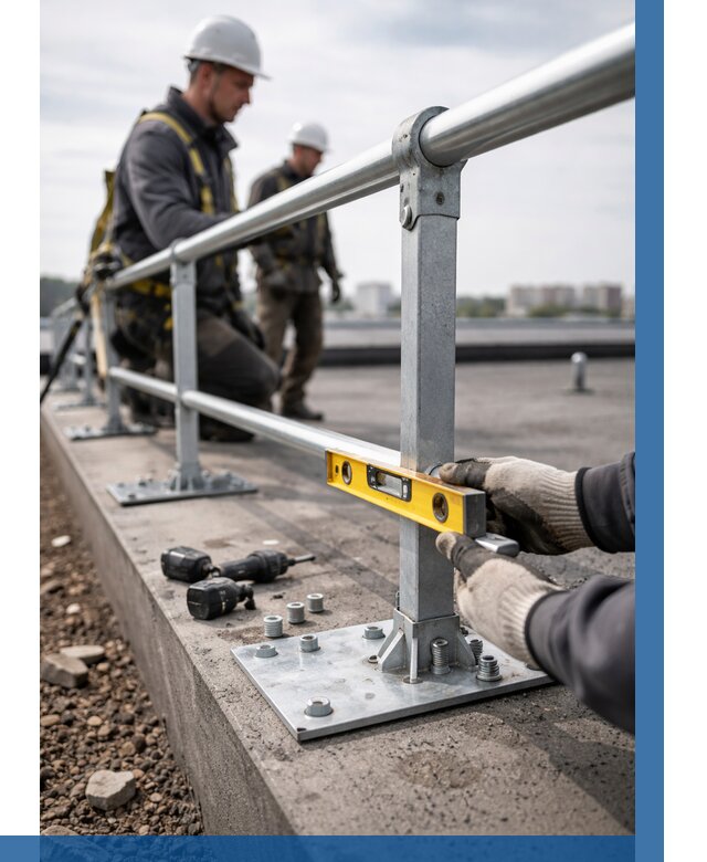 Монтаж кровельного ограждения в Городце от 1215 р. | ВЫСОТНИК-Грд