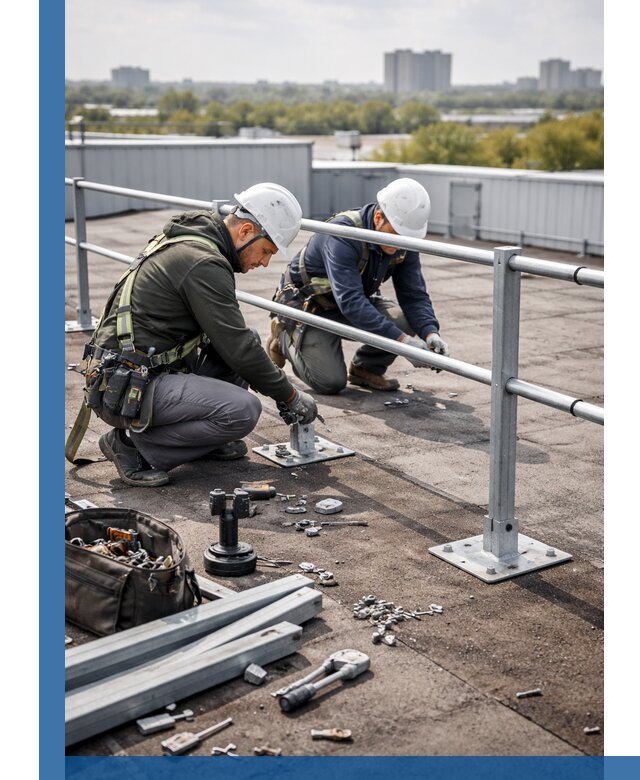 Монтаж кровельного ограждения в Городце под ключ с гарантией