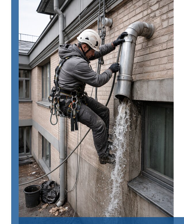 Профессиональная прочистка водосточных труб в Городце с гарантией