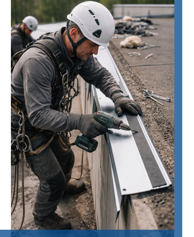 Монтаж капельника на кровле в Городце от 304 р. | ВЫСОТНИК-Грд