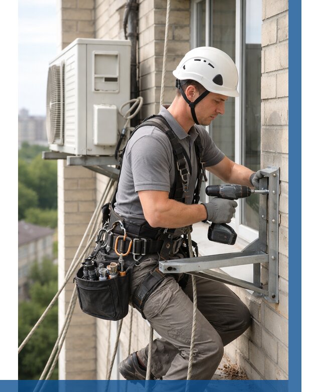 Установка кронштейнов кондиционера в Городце от 3543 р. | ВЫСОТНИК-Грд