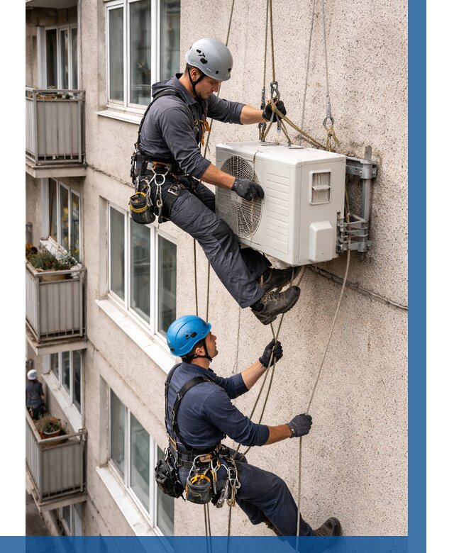 Перенос внешнего блока кондиционера в Городце от 9111 р.| ВЫСОТНИК-Грд