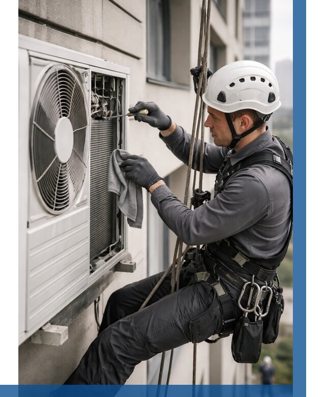 Обслуживание внешнего блока кондиционера в Городце от 2733 р.ВЫСОТНИК-Грд