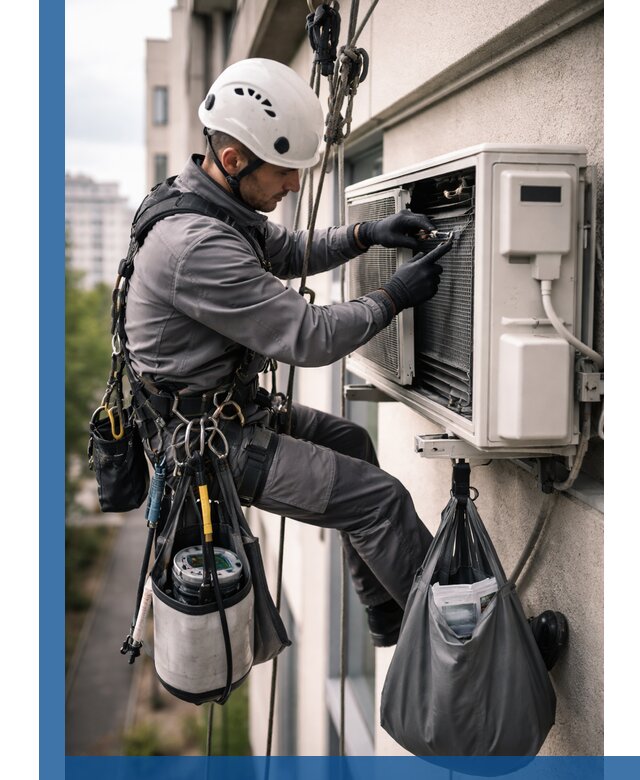 Обслуживание внешнего блока кондиционера в Городце профессионально