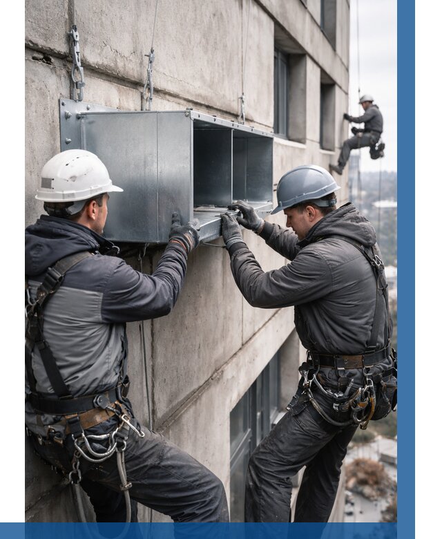 Монтаж вентиляционных коробов в Городце от 3037 р. | ВЫСОТНИК-Грд