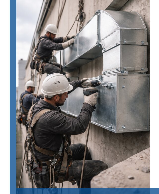 Профессиональный монтаж вентиляционных коробов в Городце под ключ