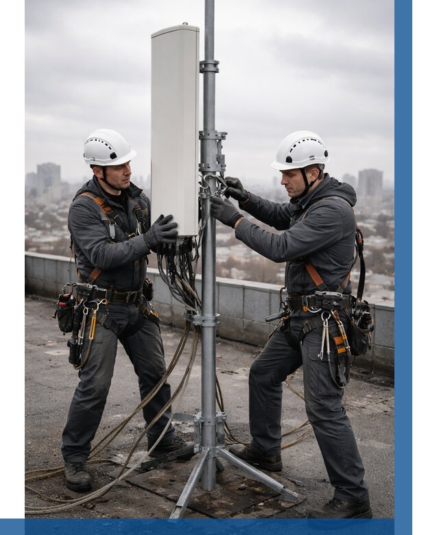 Монтаж антенн связи на крыше в Городце от 8605 р. | ВЫСОТНИК-Грд