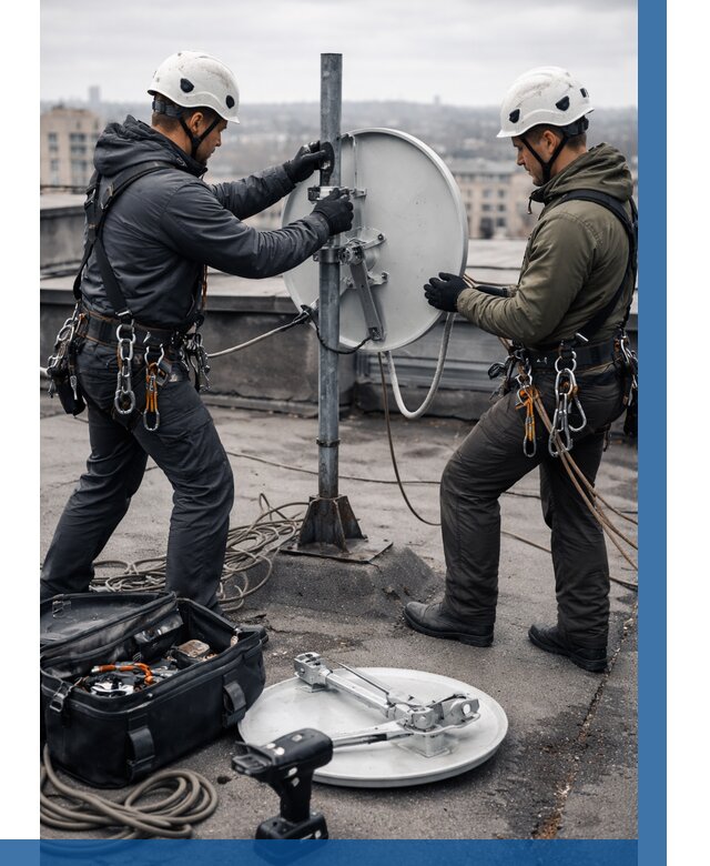 Демонтаж антенн на крыше в Городце от 4555 р. | ВЫСОТНИК-Грд