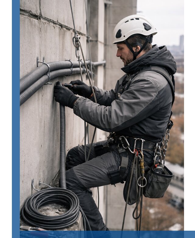 Профессиональный монтаж гофры для кабеля в Городце с гарантией