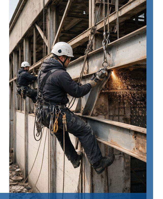 Демонтаж металлоконструкций на высоте в Городце от 6580р. |ВЫСОТНИК-Грд