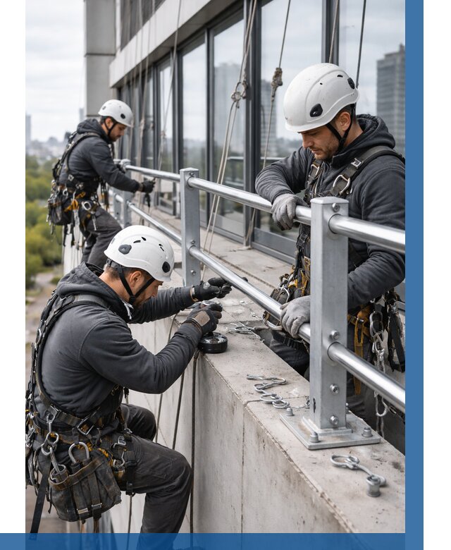 Монтаж ограждений на высоте в Городце, от 1215 р. | ВЫСОТНИК-Грд