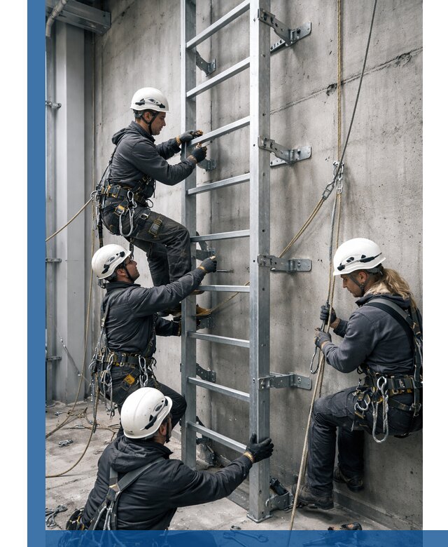 Монтаж металлических лестниц в Городце под ключ со гарантией