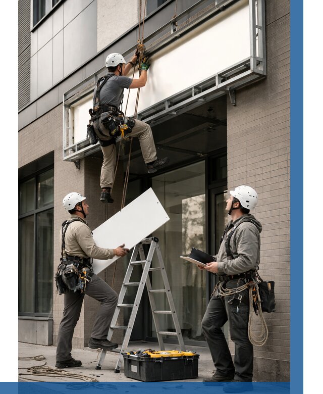 Монтаж светового короба в Городце от 6580 р. | ВЫСОТНИК-Грд