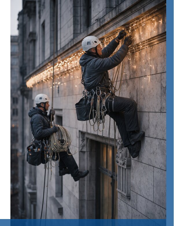 Монтаж новогодней иллюминации в Городце от 8605 р. | ВЫСОТНИК-Грд