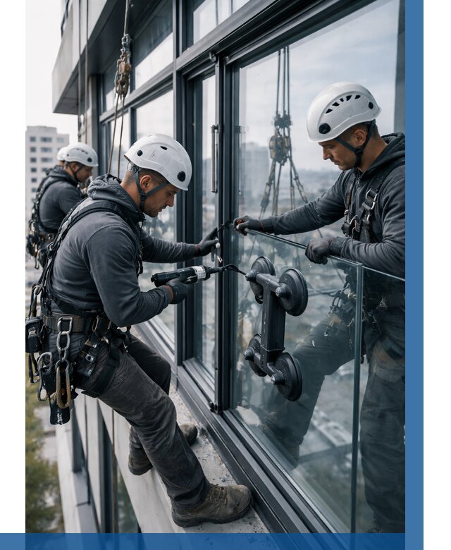 Витражное остекление зданий в Городце от 3543 р. | ВЫСОТНИК-Грд