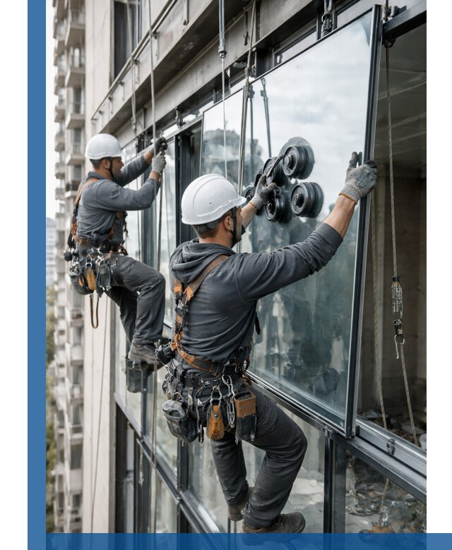 Витражное остекление фасадов и лоджий в Городце под ключ