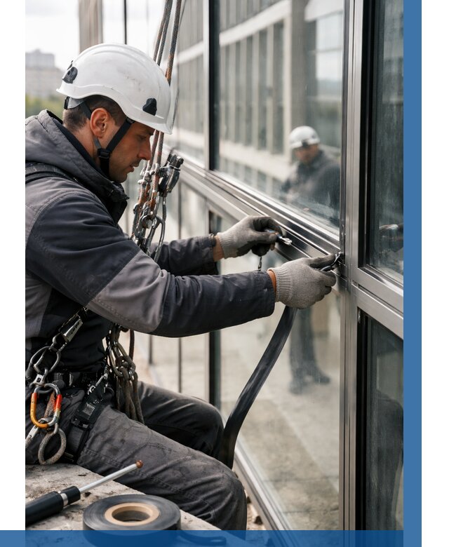 Ремонт витражных конструкций в Городце от 3543 р. | ВЫСОТНИК-Грд