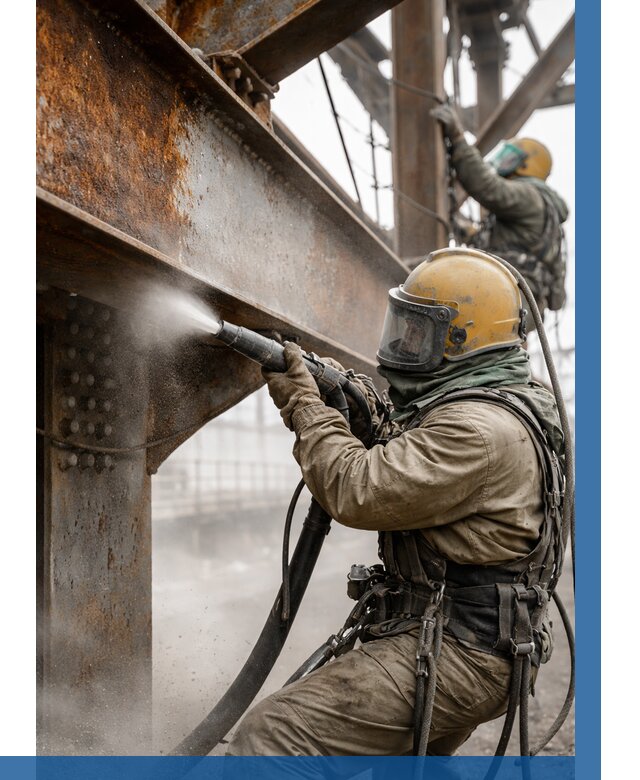 Пескоструйная очистка металлоконструкций в Городце по 607 р.  ВЫСОТНИК-Грд