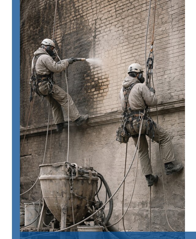 Пескоструйная очистка фасадов в Городце профессионально