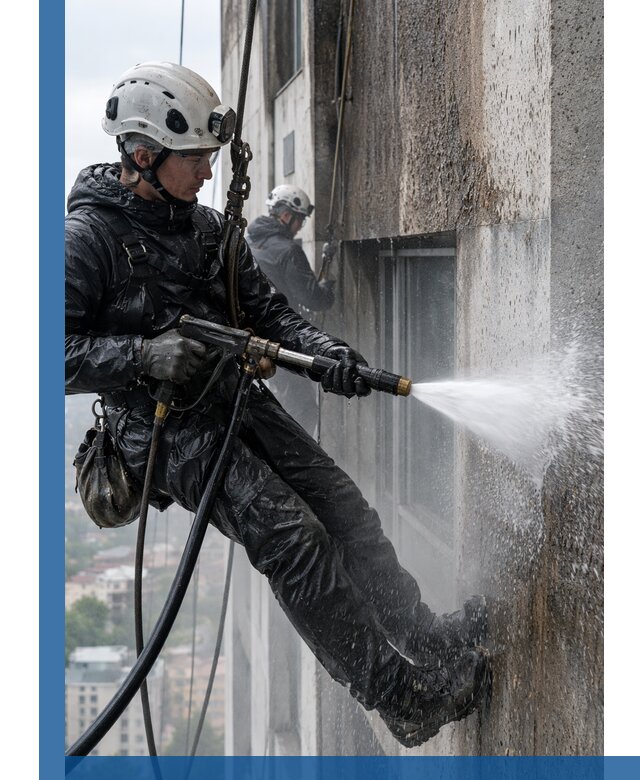 Гидроструйная очистка фасадов и конструкций в Городце