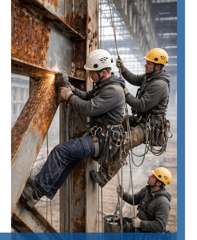 Зачистка металла от ржавчины в Городце от 354 р. | ВЫСОТНИК-Грд