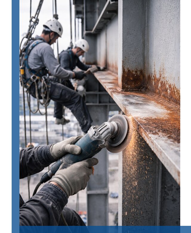 Зачистка металла от ржавчины и подготовка поверхностей в Городце